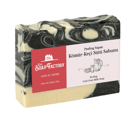The Soap Factory Artizan Seri Kömür-Keçi Sütü Sabunu 110 g - Thumbnail