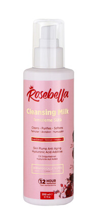 Rosebella Gül Özlü Yüz Temizleme Sütü 200 ml - 2