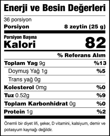 The Mill Doğal Fermente Siyah Zeytin Süper İri 900 g Pet Kavanoz 