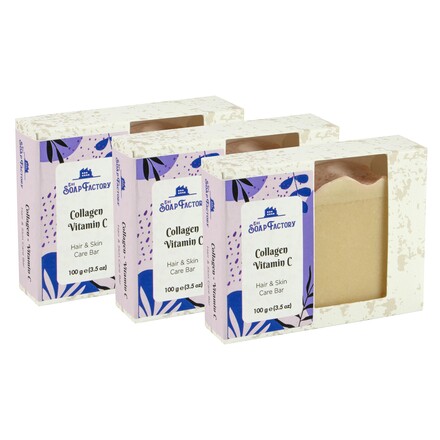 The Soap Factory Artizan Seri Kolajen-C Vitamini Sabun 100 g x 3 Adet - The Soap Factory