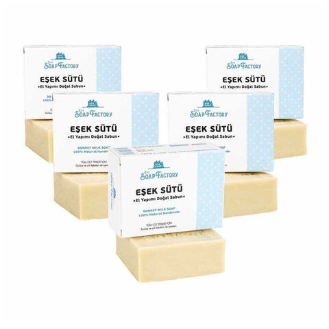 The Soap Factory Klasik Seri El Yapımı Eşek Sütü Sabunu 110 gr x 5 Adet (Toplam 550 g) - 1