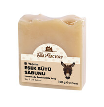 The Soap Factory İpek Seri El Yapımı Eşek Sütü Sabunu 100 g x 3 Adet (Toplam 300 g) - Thumbnail
