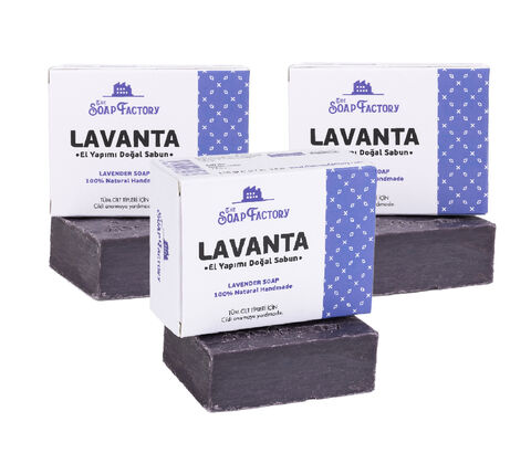 The Soap Factory Klasik Seri El Yapımı Lavanta Sabunu 110 g x 3 Adet (Toplam 330 g) - 1